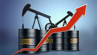 صورة ارتفاع أسعار النفط وهبوطها على أساس أسبوعي