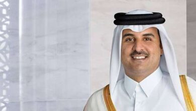 صورة أمير قطر يصل إلى الرياض
