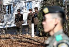 صورة إطلاق نار بالخطأ على الحدود بين الكوريتين