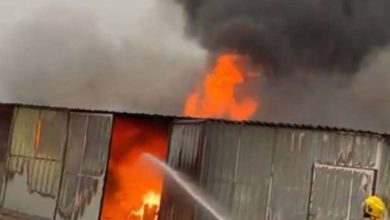 صورة السيطرة على حريق جاخور في كبد