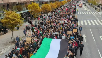 صورة أكثر من 5 ملايين متظاهر في أوروبا وأميركا تنديدا بالعدوان على غزة