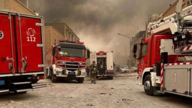 صورة 5 فرق إطفاء تسيطر على حريق مخزن في سكراب أمغرة