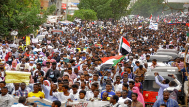 صورة عشرات المصابين في احتجاجات السودان