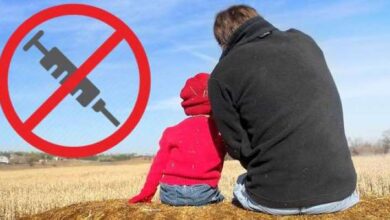 صورة تعليق حضانة أبٍ لطفله إثر رفض اللقاح