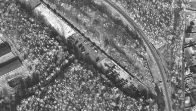 صورة صور للأقمار الصناعية تظهر نشاطاً عسكرياً في على الحدود الأوكرانية