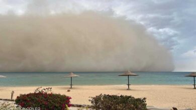 صورة صور مخيفة.. العواصف تضرب من مصر