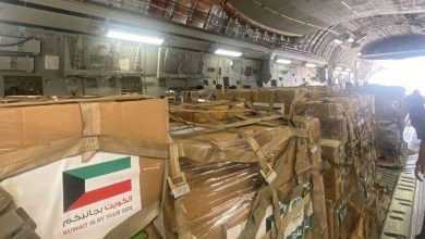 صورة 10 أطنان من المواد الإغاثية والطبية من الكويت إلى ليبيا
