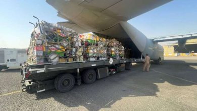 صورة طائرة إغاثية خامسة من الكويت إلى ليبيا تحمل 10 أطنان من المواد الطبية