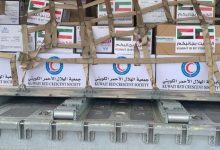 صورة 10 أطنان من المواد الإغاثية والبطانيات من الكويت إلى السودان