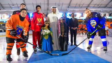 صورة معرفي عقب افتتاح «كأس العالم لهوكي الجليد»: نتمنى نتائج متميزة.. لأبطال الكويت